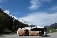 Hotelbus v Savosjkých Alpách