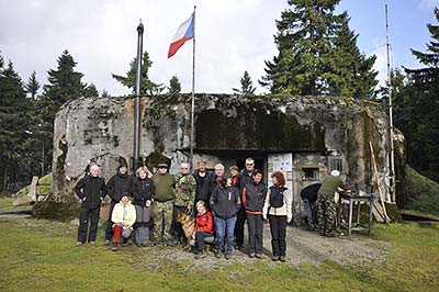 Pěchotní srub R-S 87 Průsek, setkání s klienty CK Pangeo tours v Orlických horách, říjen 2016