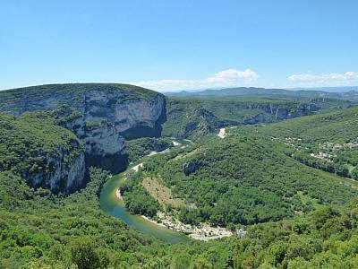 delta řeky Rhôny.