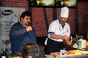 Příprava masíčka, Gastrofest 2014, České Budějovice