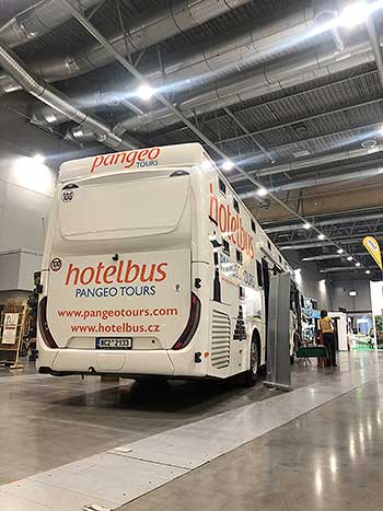 Hotelbus Pangeo Tours na veletrzích v roce 2024